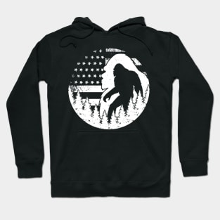 Bigfoot American Flag Sasquatch USA Hoodie